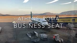 Alitalia Athens Roma business trip report [upl. by Serra962]