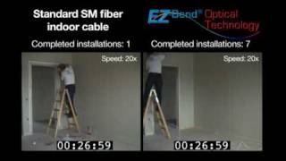 EZ Bend vs Singlemode Fiber Cable Installations [upl. by Carmina]