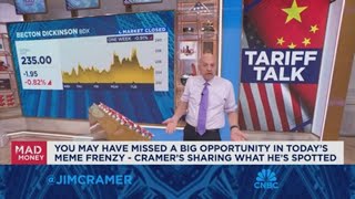 Jim Cramer talks the White Houses new China EV tariffs [upl. by Winfred172]