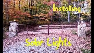 Installing Solar Gate Lights [upl. by Winslow641]