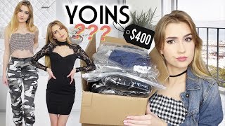 I SPENT 400 ON YOINS  Is it a Scam Tryon Haul [upl. by Sven]