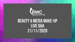 Brooksby Melton College  Beauty Therapy Live QampA November 2020 [upl. by Pippas691]