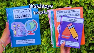 Idea para forrar los cuadernos I Cuadernos cosidos para que duren todo el ciclo escolar 📒 [upl. by Kiel]