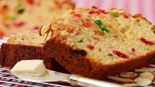 Light Fruit Cake Recipe Demonstration  Joyofbakingcom [upl. by Anasor759]