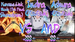 Kurama Link Mode VS Indra and Ashura Otsutsuki 65th anniversary unitsNxB NV [upl. by Synned549]