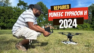 Yuneec Typhoon H 1st flight after repair 2024 [upl. by Robi462]