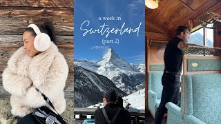 SWITZERLAND VLOG PT 2 long lunching in Zermatt and visiting the famous quotbillionaire townquot Gstaad [upl. by Hiltner]