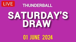 The National Lottery Thunderball draw results from Saturday 01 June 2024 [upl. by Cindee]