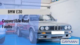 BMW E30 Cabriolet Roof Faults [upl. by Fakieh345]