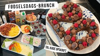 FORBEREDELSER TIL FØDSELSDAGSBRUNCH FOR FAMILIEN  JEG LAVER TALKAGE [upl. by Ahsuas]