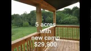 New York Camps and Land for sale 5 acres NY camp 29900 [upl. by Amitaf]