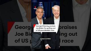 George Clooney praises Joe Biden for pulling out of US presidential race [upl. by Lail773]