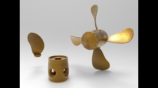 Variable Pitch Propeller using solidworks CPP [upl. by Benedict]