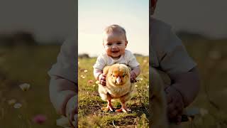 Cute baby baby animal animalsounds cute babydance funny trending viral ai [upl. by Nyliram]