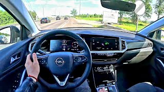 2023 Opel Grandland GSe  Hybrid 300hp 4WD   POV Test Drive  Motorway amp interior quality [upl. by Dripps735]