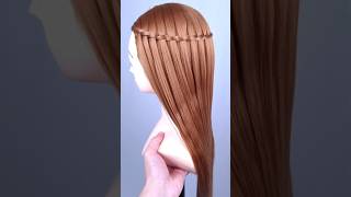 Latest waterfall hairstyle trending new latest shorts [upl. by Nivlac]