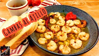 Gambas al Ajillo 🦐 Urlaubsfeeling pur • Scampis in Knoblauchöl als TapasVorspeise oder Haupgericht [upl. by Jerrol]