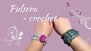 PULSERAS A CROCHET fáciles y rápidas  TUTORIAL paso a paso en ESPAÑOL [upl. by Isbella]