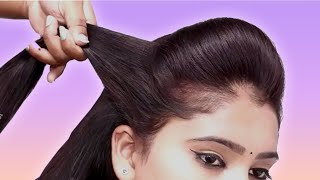 very easy hairstyles for lehenga beautiful hairstyle for thin hair cute hairstyle easy hairstyle [upl. by Hesoj]