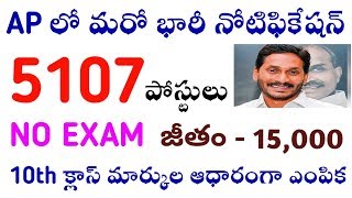 ఆంద్రప్రదేశ్ లో మరో భారీ నోటిఫికేషన్  AP Govt Jobs Recruitment 2019  Today GovtvJobs [upl. by Luis]