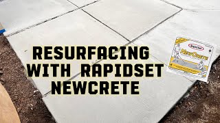 How to resurface concrete using Rapid Set NewCrete [upl. by Elsey]