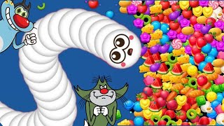 Would Record 1Billion Score Worms zoneio Saamp Wali video oggy Shinchan game [upl. by Balliol713]