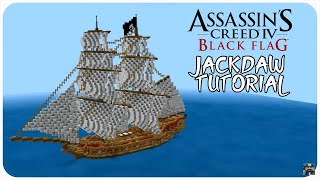 Minecraft Tutorial How to Make an Pirate Ship AC IV Jackdaw Minecraft Pirate Ship Tutorial [upl. by Eamaj]