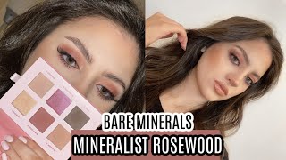 BARE MINERALS MINERALIST ROSEWOOD PALETTE REVIEW  TUTORIAL [upl. by Vihs]