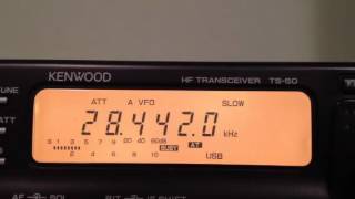 Kenwood TS50 10 Meter Contest [upl. by Deys568]