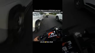 Kawasaki Ninja zx10r vs KTM Duke 390 race motovlog ytshorts shorts viralvideo [upl. by Marjie]