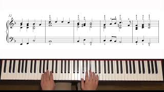 Hark The Herald Angel Sing  Intermediate Piano Arrangement No 8  4230pts [upl. by Lagasse]