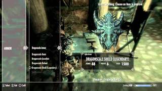 Skyrim How To Make DragonScale Armor Legendary [upl. by Atis]