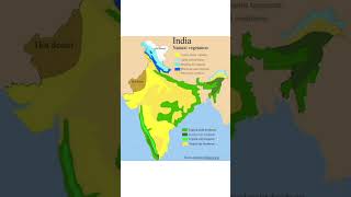 natural vegetation map of India [upl. by Whitebook]