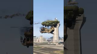 Iranian S500 missile attacks Israeli military base with the help of cargo helicopter GTAv shorts [upl. by Cavanagh790]