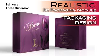 Realistic 3D Packaging Module for Customer using Adobe Dimension 2023 [upl. by Yerffeg251]