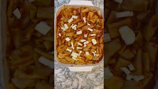 Baked Ziti🍝🥖 bakedziti viralshorts cooking italianfood youngchef easyrecipe garlicbread [upl. by Aimekahs]