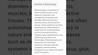 Definition of Rheumatology rheumatology medicine rheumatism [upl. by Attenyw]