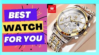 OLEVS Luxury Brand Quartz Watch for Men Waterpoof Chronograph Mens Wristwatch [upl. by Nasah]