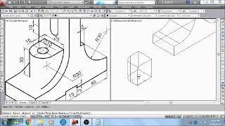 Solid Object in Multiview Layout [upl. by Ajed]