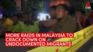 Around 200 raids conducted as Malaysia cracks down on undocumented migrants [upl. by Antonin818]