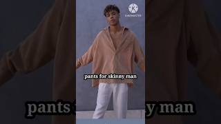 pants for skinny man ytshorts viralshorts youtubeshorts fashion menswear [upl. by Eissert]