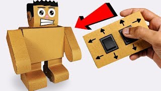 How to make a Wireless Robot with cardboard  walking remote control robot [upl. by Stuart]