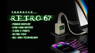 Shargeek Retro 67W Charger With Power Display [upl. by Oicor]