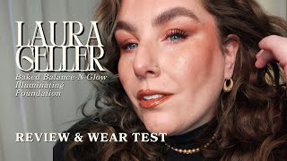 Laura Geller Baked BalanceNGlow Illuminating Foundation Review amp Wear Test [upl. by Bassett194]