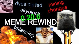 Skyblock Dye and Mining update Meme Rewind  Hypixel Skyblock Update 0206 [upl. by Penrod198]