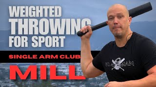 An exercise actually carved into stone that everyone should learn—Single Arm Heavy Club 19—Mill [upl. by Suirtimed]