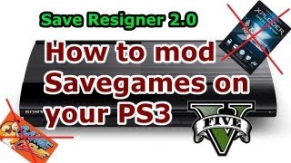 How to MOD Savegames on PS3  Save Resigner 20  Full Tutorial HD [upl. by Akcebar376]