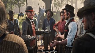 Red Dead Redemption 2  Agent Milton amp Ross Enter Dutch Gangs Camp [upl. by Garnett954]