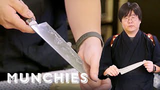 How to Sharpen a Knife with a Japanese Master Sharpener [upl. by Rizika70]