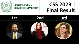 CSS 2023 Final Result  Adil Riaz  Shaher Bano  Okasha Abrar Rana [upl. by Argella]